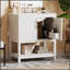 Bathroom Vanity with Ceramic Sink and Versatile Storage, Perfect for Small Bathrooms and Elegant Design-21799068