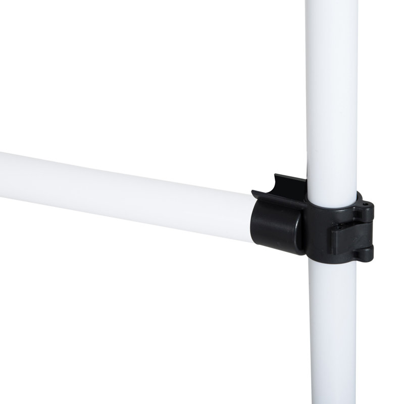 Dog Training Agility Gear Adjustable Jump Bar Pet Exercise Set, 37.4"H x 37.4"W x 25.6"D, White