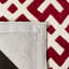 Teresita Sanaz Geometric HandTufted Wool Red/Ivory Area Rug-19272106