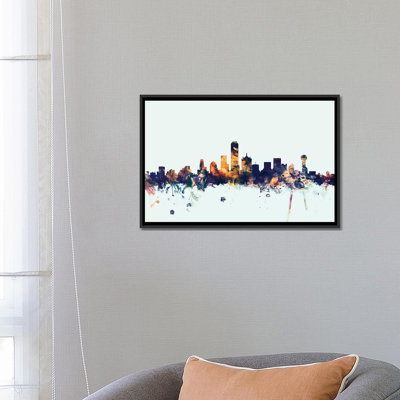 «Skyline Series: Dallas, Texas, USA», reproduction d'art sur toile tendue