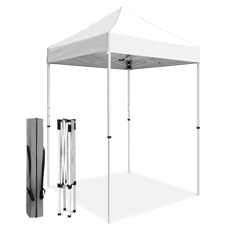 5 pi L 5 pi. D Auvent escamotable en acier, Blanc