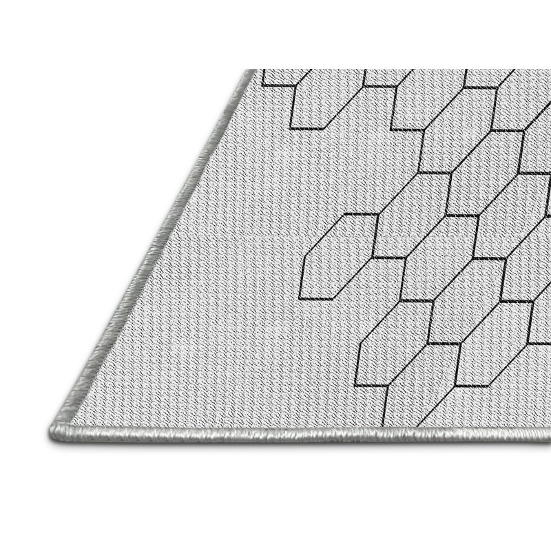 Geometric Indoor Rug, Rectangle 5' x 7'