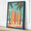Surfboards at Sunset Coastal - Wrapped Canvas-1980627971-1980627988
