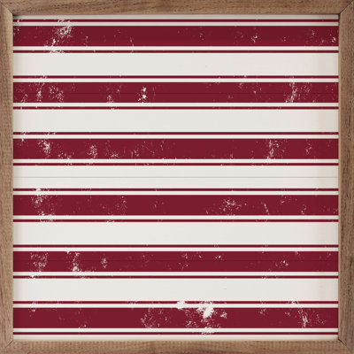Motif à rayures rouges et blanches