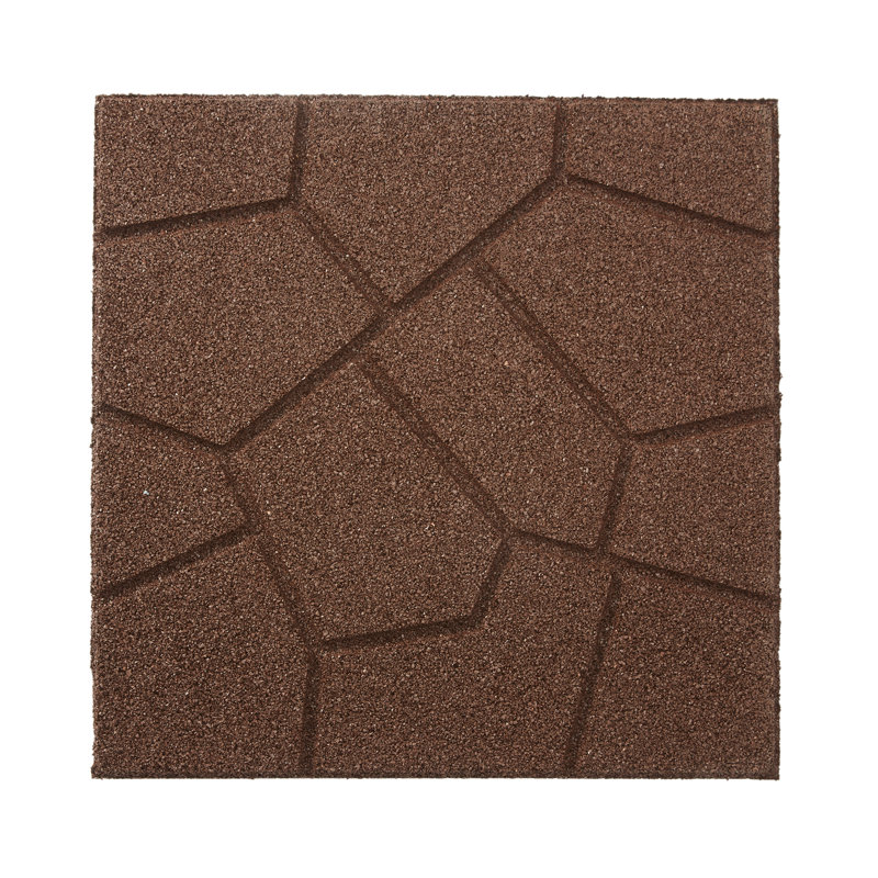 16'' x 16'' Composite Paving Stone, Brown