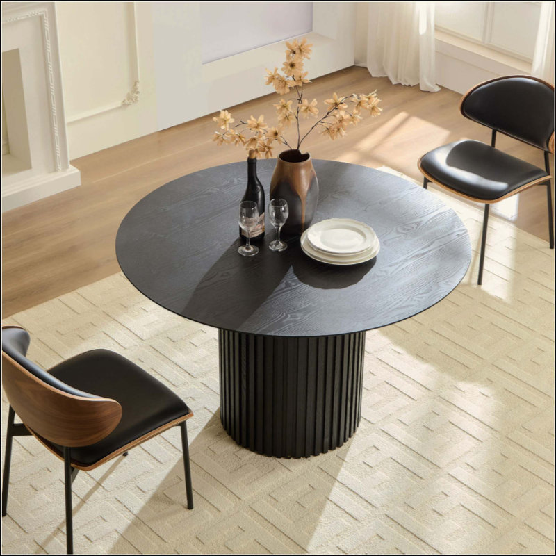 Table de salle à manger Mid-Century, Black
