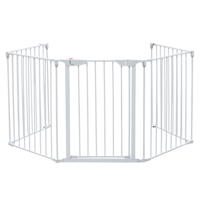 Clôture pliable 5 pièces, Blanc