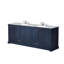 Bleu marine 84 po Meuble-lavabo double X 22 avec comptoir en quartz blanc et robinet - construction, teinture grattée, 14 tiroirs 2 armoires de rangement avec fermeture en douceur abondante-807200815