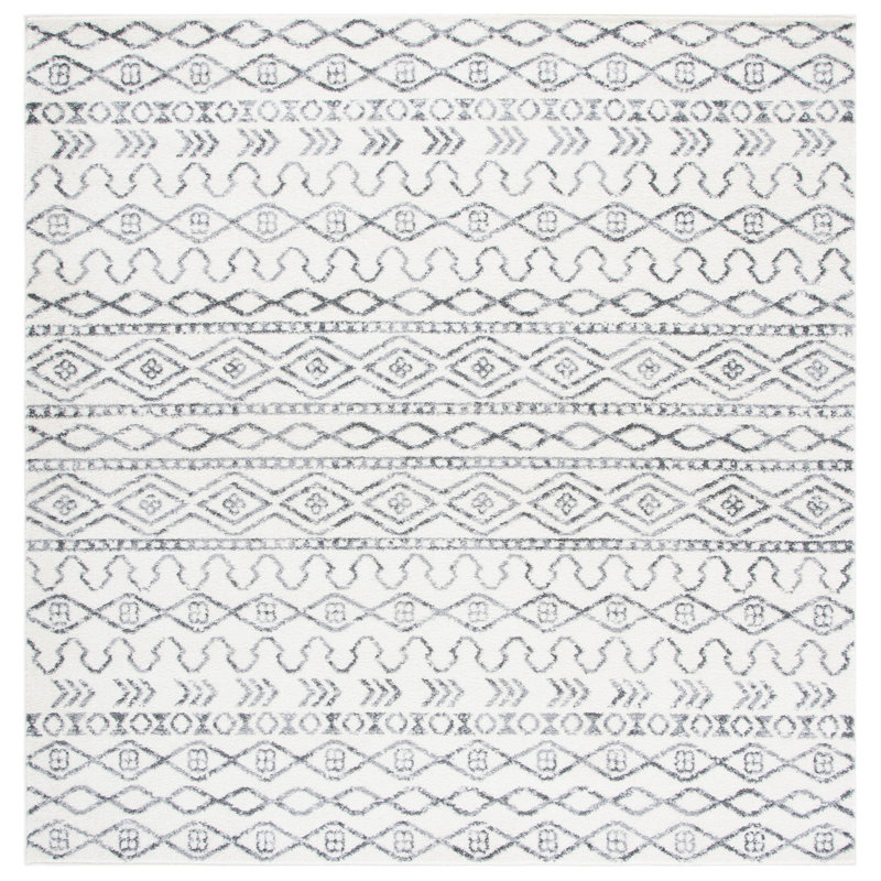 Tulum Performance Southwestern Rug, Square 6'7"