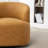 Tybias Faux Leather Swivel Barrel Chair-110828114