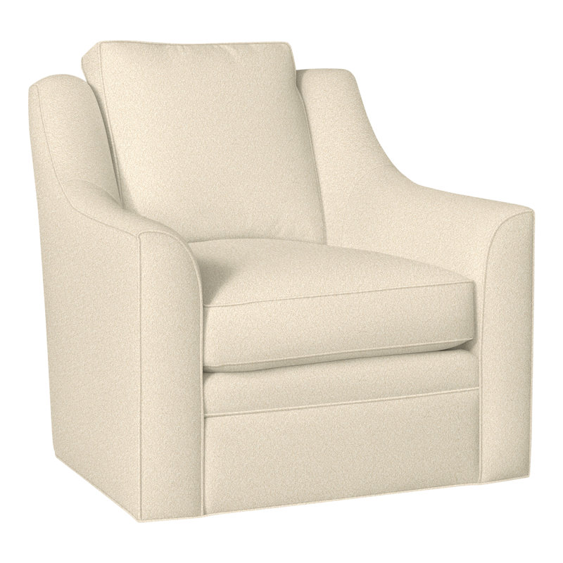 Fauteuil pivotant American Bungalow Nicholas, Kimoni naturel