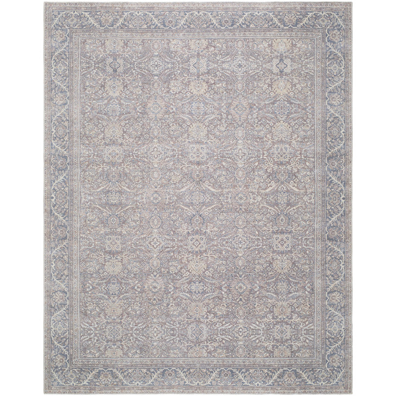 Patricia Rodi x Livabliss Ignis Rug, Rectangle 240 x 305 cm, Brown,Blue,White,Pale Blue,Dark Green