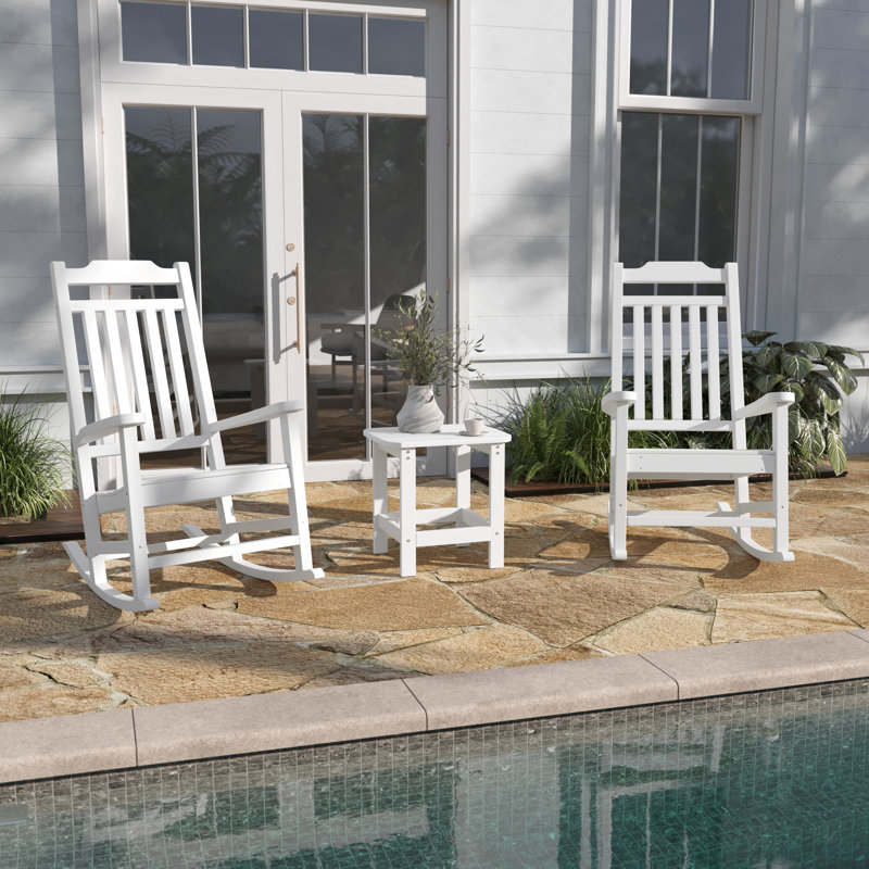 Chaise berçante, Blanc