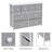 Sorbus 8 Drawers Chest Dresser with Knob Handle-517904673