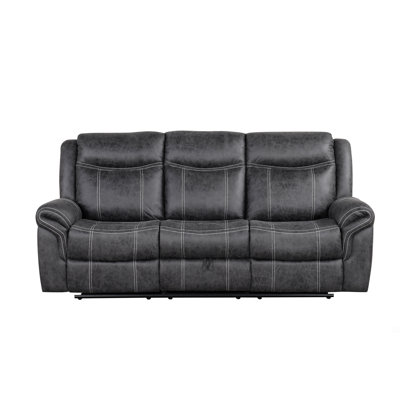 Microfiber Power Motion Sofa W/Drop Down Table