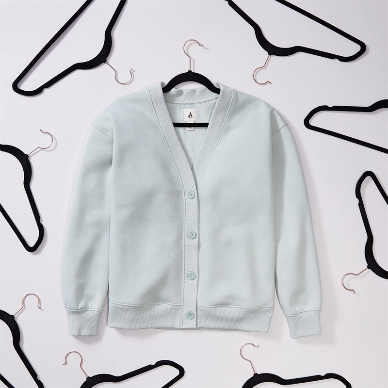 5 cintres pour accessoires antidérapants, Noir/Or rose, 30