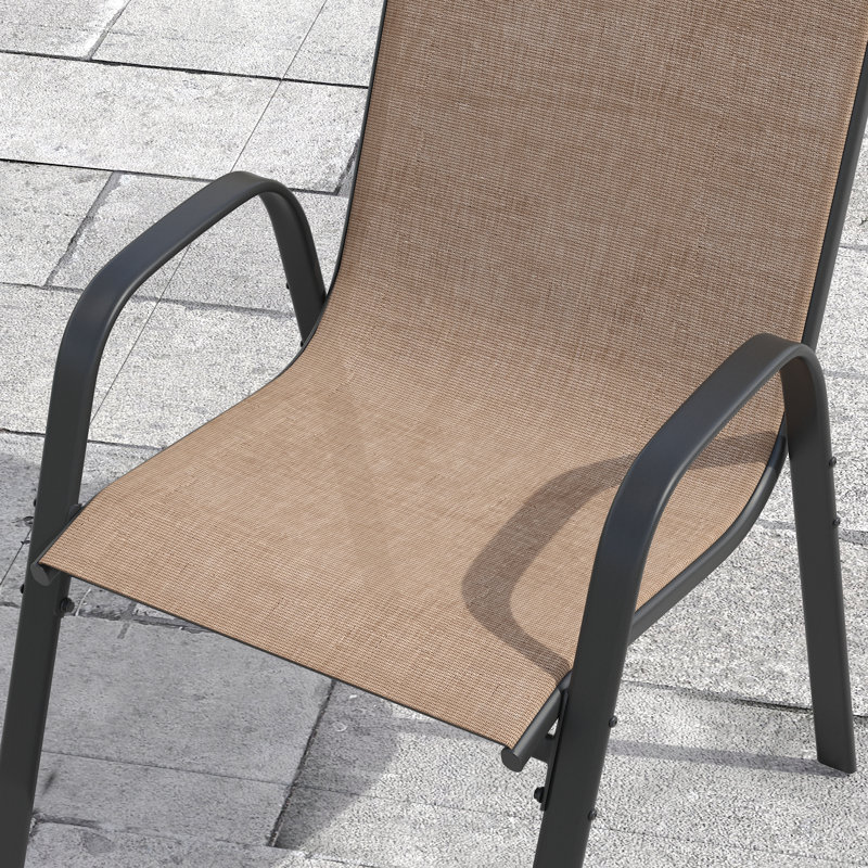 Chaise de salle à manger d'extérieur, Beige