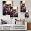 Mignon chat persan, art floral I - chat, art mural en acrylique pour le salon-2140297177