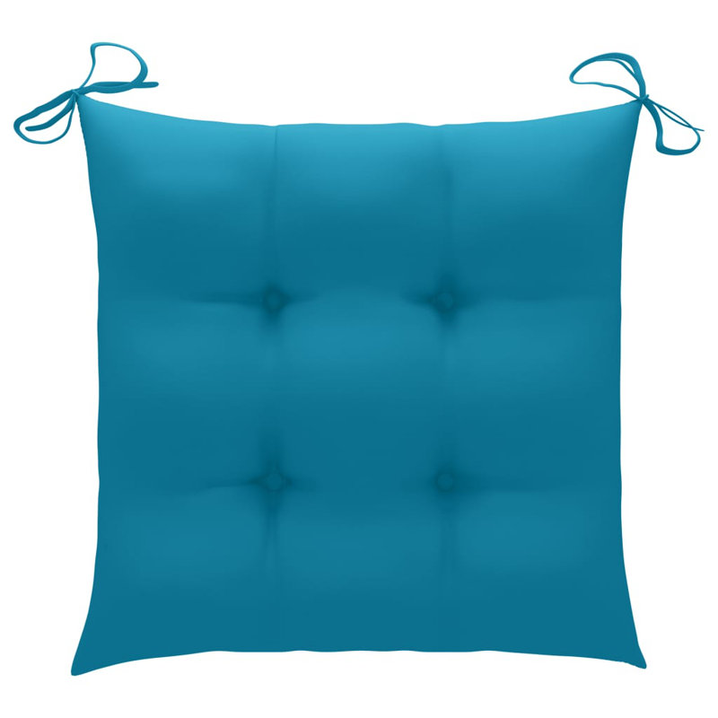 Outdoor Seat Cushion, 2.8" H x 15.7" W x 15.7" D, Light Blue