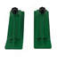 Protecteur de seau de tracteur, protecteur de bord de ski 2 pièces, protecteur de dérapage de gazon long de 12 po, largeur de 4,5 po, accessoire de seau en acier robuste pour l'enlèvement des feuilles de neige, épandage de gravier, vert