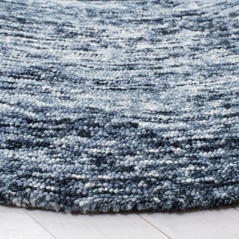Tapis en laine touffeté à la main Ikat, Rond 6 pi