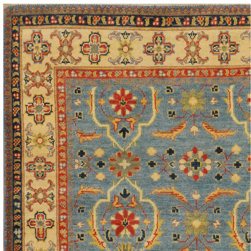 Tapis en laine Kazak fabriqué à la main Tribal