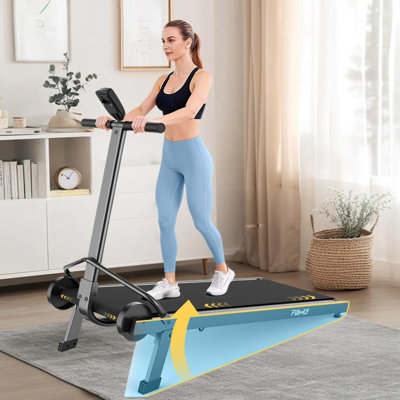Manual Walking Pad With Incline 20% With Handle Bar