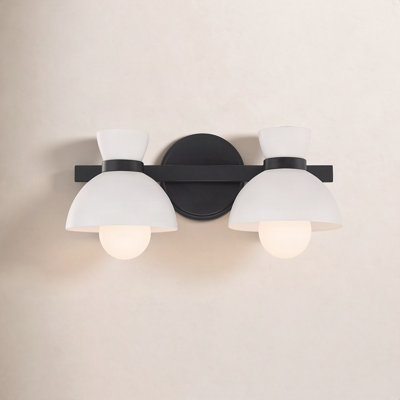 Karalana 2 Light Frosted Dimmable Vanity Light