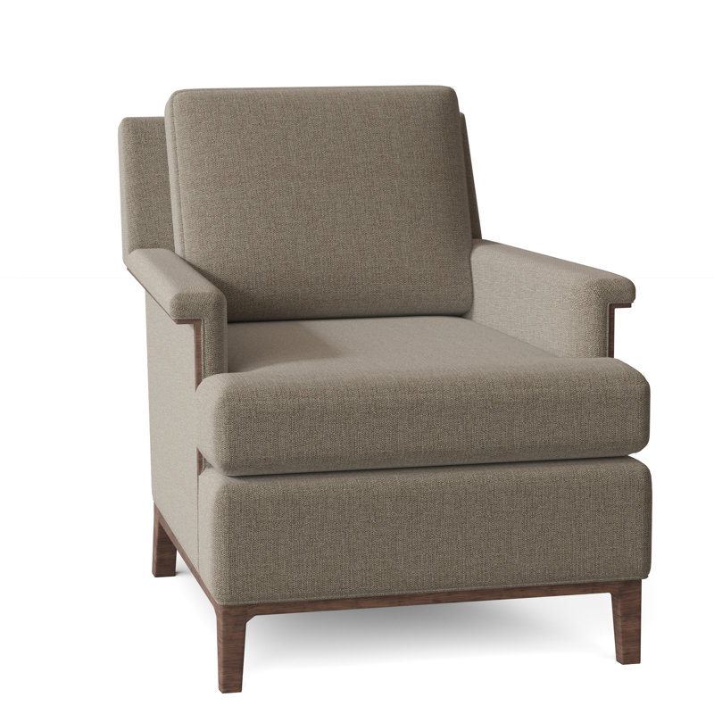 Fauteuil l 28,5 po Libby Langdon, Espresso, 3152 Lin Polyester
