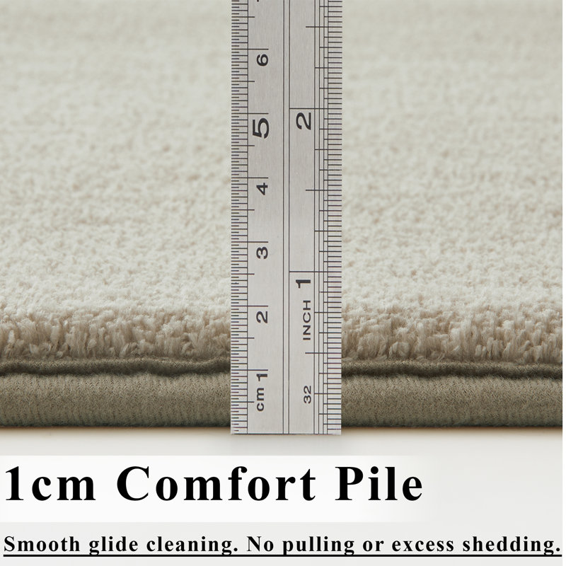 Soft Touch Fluffy Area Rug for Living Room & Bedroom, Beige, 60 cm x 120 cm