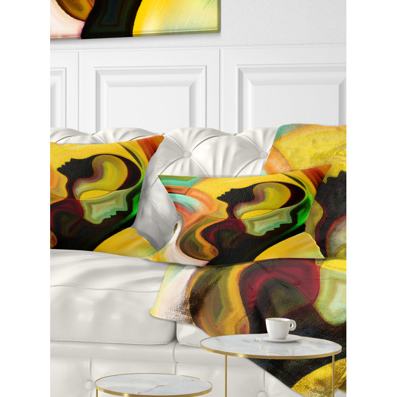 Abstract Throw Pillow