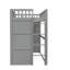 Lit mezzanine simple avec échelle-697368164-697368165