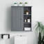 Armoire de rangement murale surélevée au-dessus de la toilette Armoire de rangement murale Armoires à pharmacie en bois-2021466196