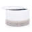 Fully Assembled Round Faux Leather Storage Ottoman with Tassel Trim-517635225