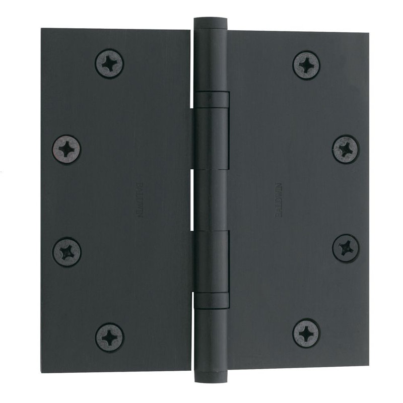 5" H x 5" W Ball Bearing Single Door Hinge, Oil Rubbed Bronze, Yes