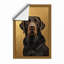 Labrador in Gold Modern Framed Art Print-129452113-129452112