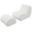 Fauteuil d'appoint avec repose-pieds Modern Wave-1514786073