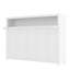 Lit escamotable simple en métal avec tablettes et ports USB, lit mural pliable pour les petites pièces, conception peu encombrante, blanc