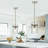 Levona 1 - Light Large Kitchen Island Pendant With Clear Hammered Glass Shade（Set of 2）-711858853