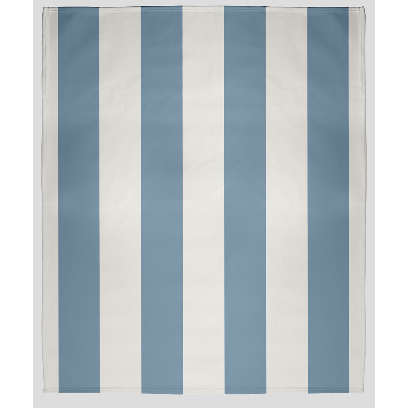 Couverture polaire à rayures graduées, L 30 po x L 40 po, Fumée poussiéreuse