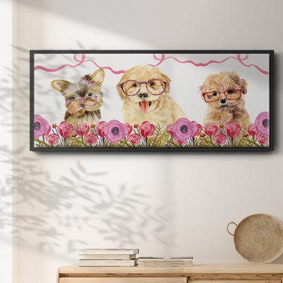 Collection Puppy Valentine, toile encadrée
