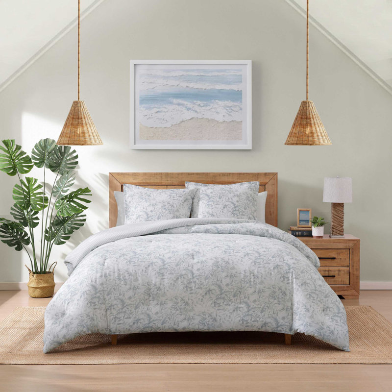 Ensemble d'édredon Tommy Bahama Orchid Bay, Édredon pour très grand lit + 2 taies décorativ