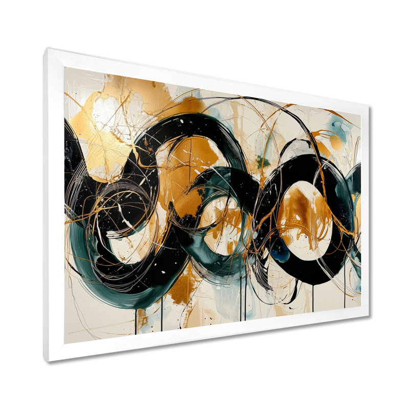 Art mural en toile Odier, H 30 po x l 40 po, Cadre simple, Blanc