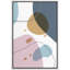 Bleu, jaune et rose, sphères géométriques, formes abstraites, art moderne, illusion 3D minimaliste, coloré-102488163-102488165