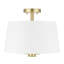 Luminaire suspendu / semi-encastré convertible 3 lumières Billet-100090068