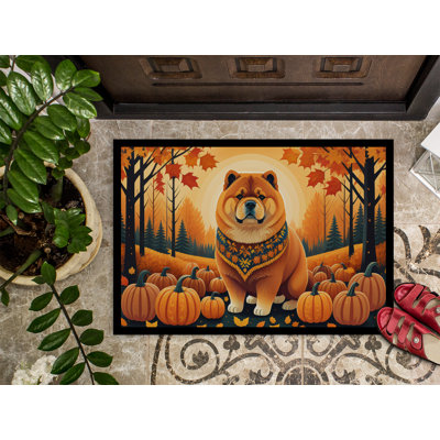 Tapis d'intérieur ou d'extérieur Chow Chow Fall