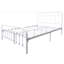 Base de lit plateforme en métal de style victorien