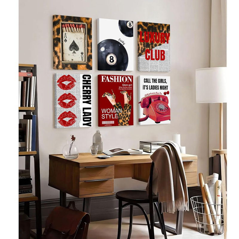 6 Piece Wrapped Canvas Print