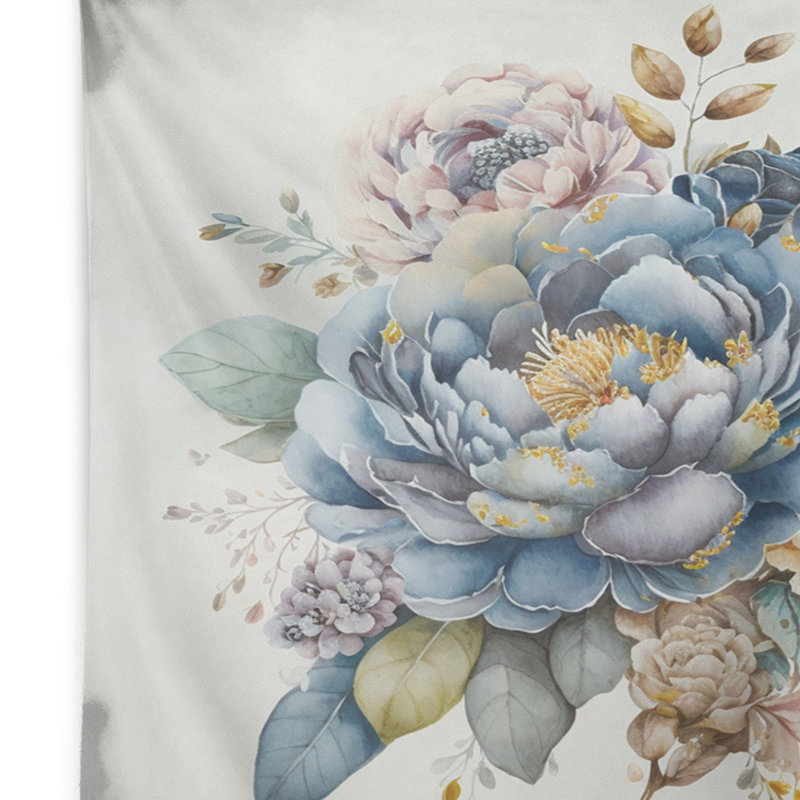 Tapisserie en polyester avec des punaises, H 50 po x l 60 po