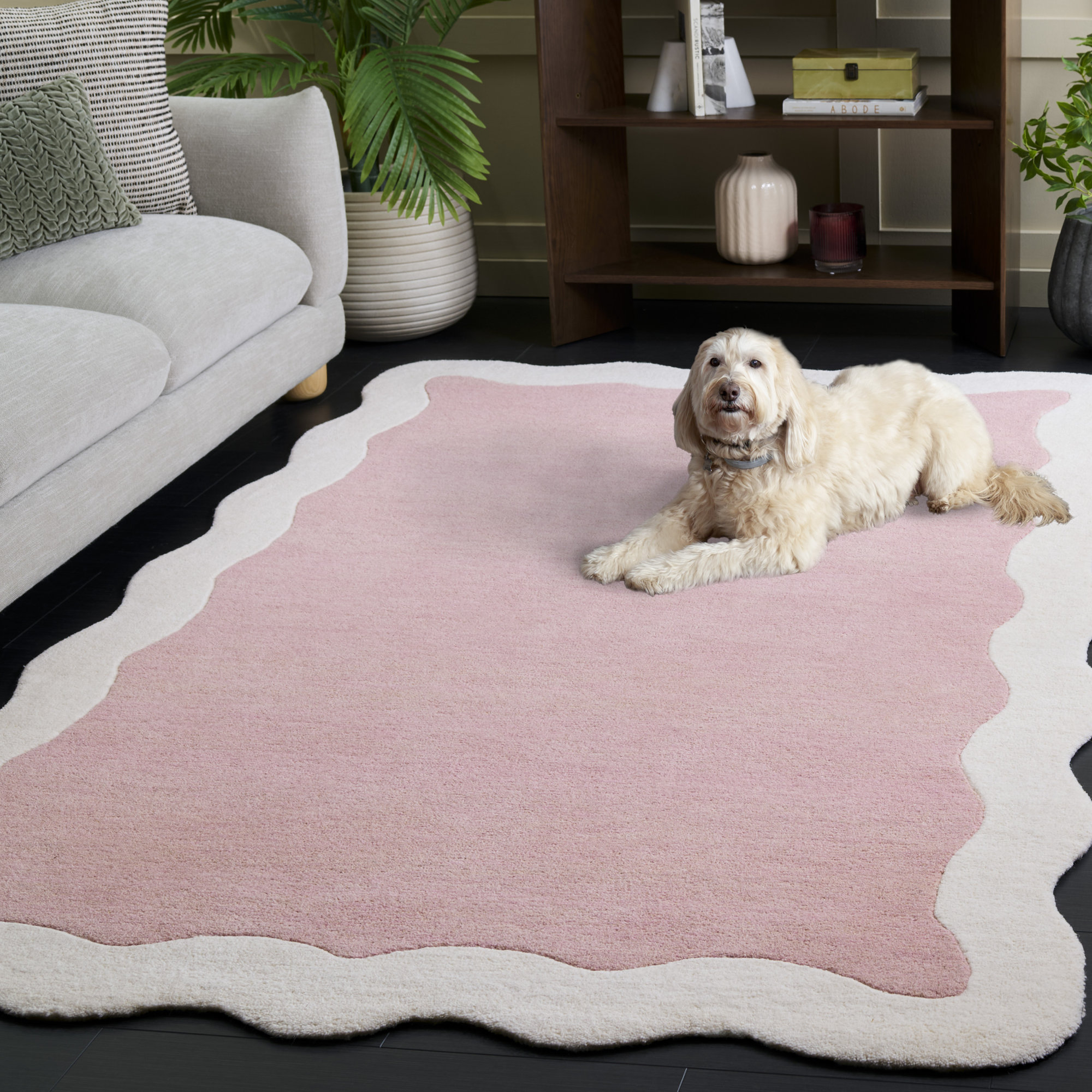 Metro 435 Hand Tufted Wool Pile Solid Color Rug, Rectangle 5' x 8'